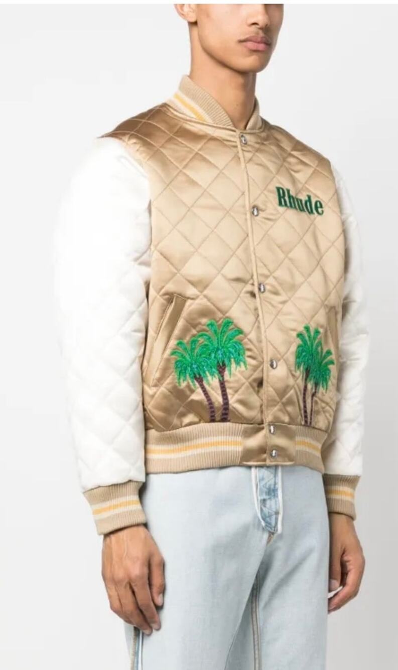 Rhude Bomber Jacket Port de Gustavis - Large NWT
